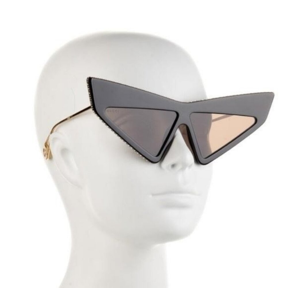 New 💯 Original Gucci Brown Geometric Ladies Sunglasses GG0430S 002 70 - Picture 10 of 16